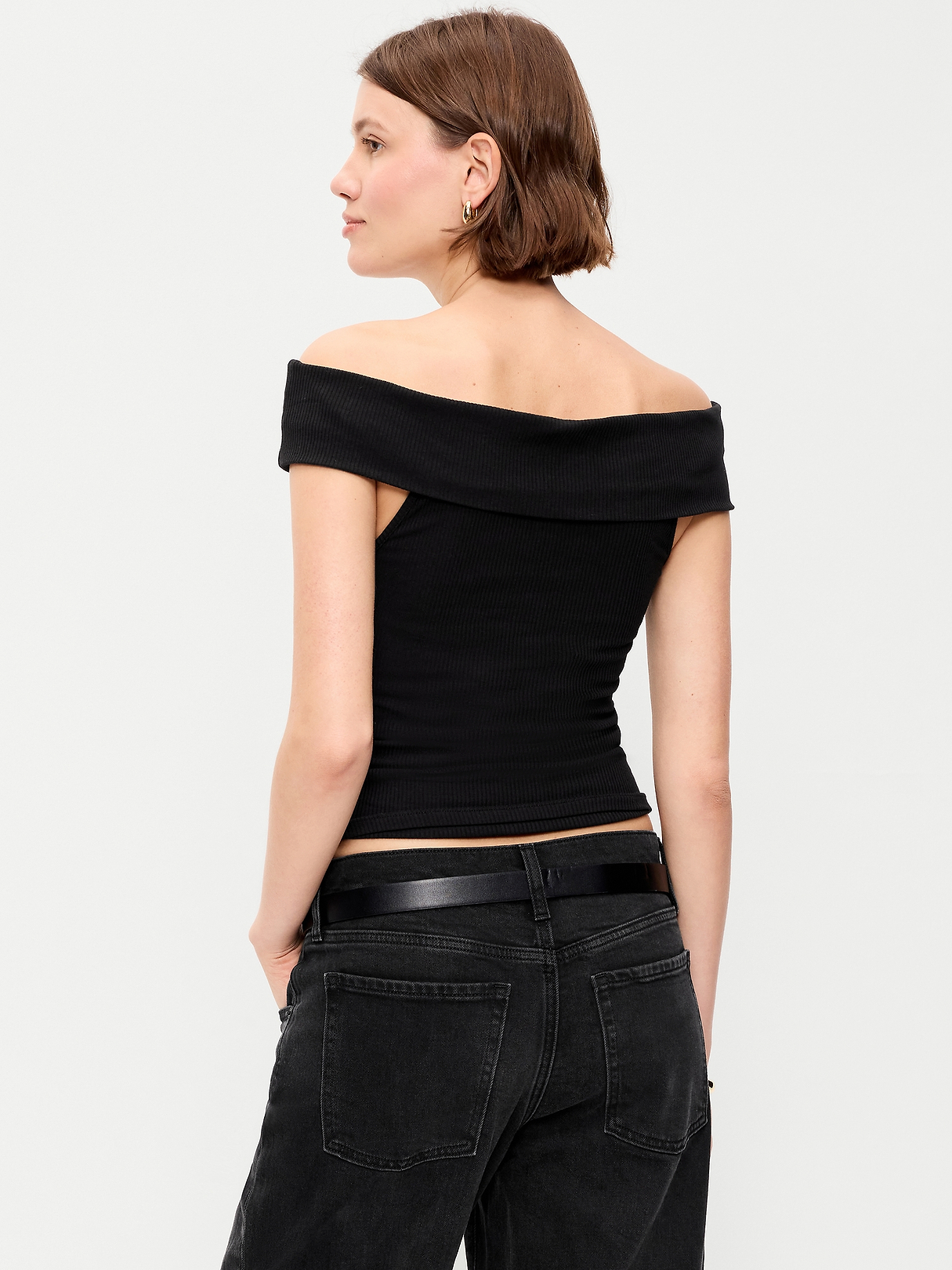 Off-The-Shoulder Fitted Top | Old Navy
