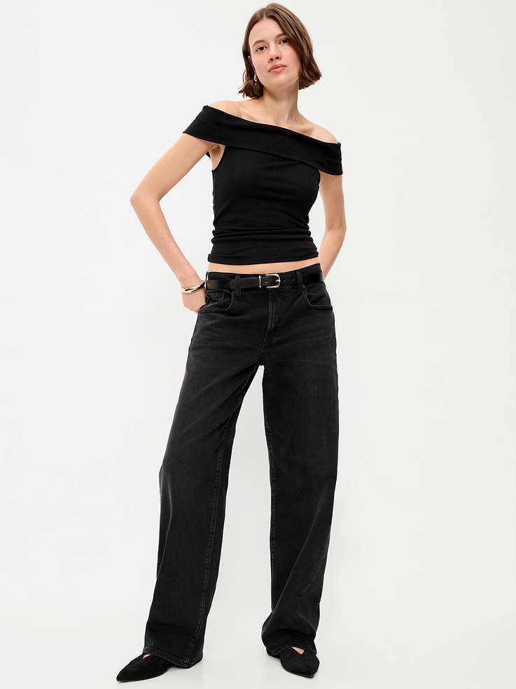 Image number 3 showing, Off-The-Shoulder Fitted Top