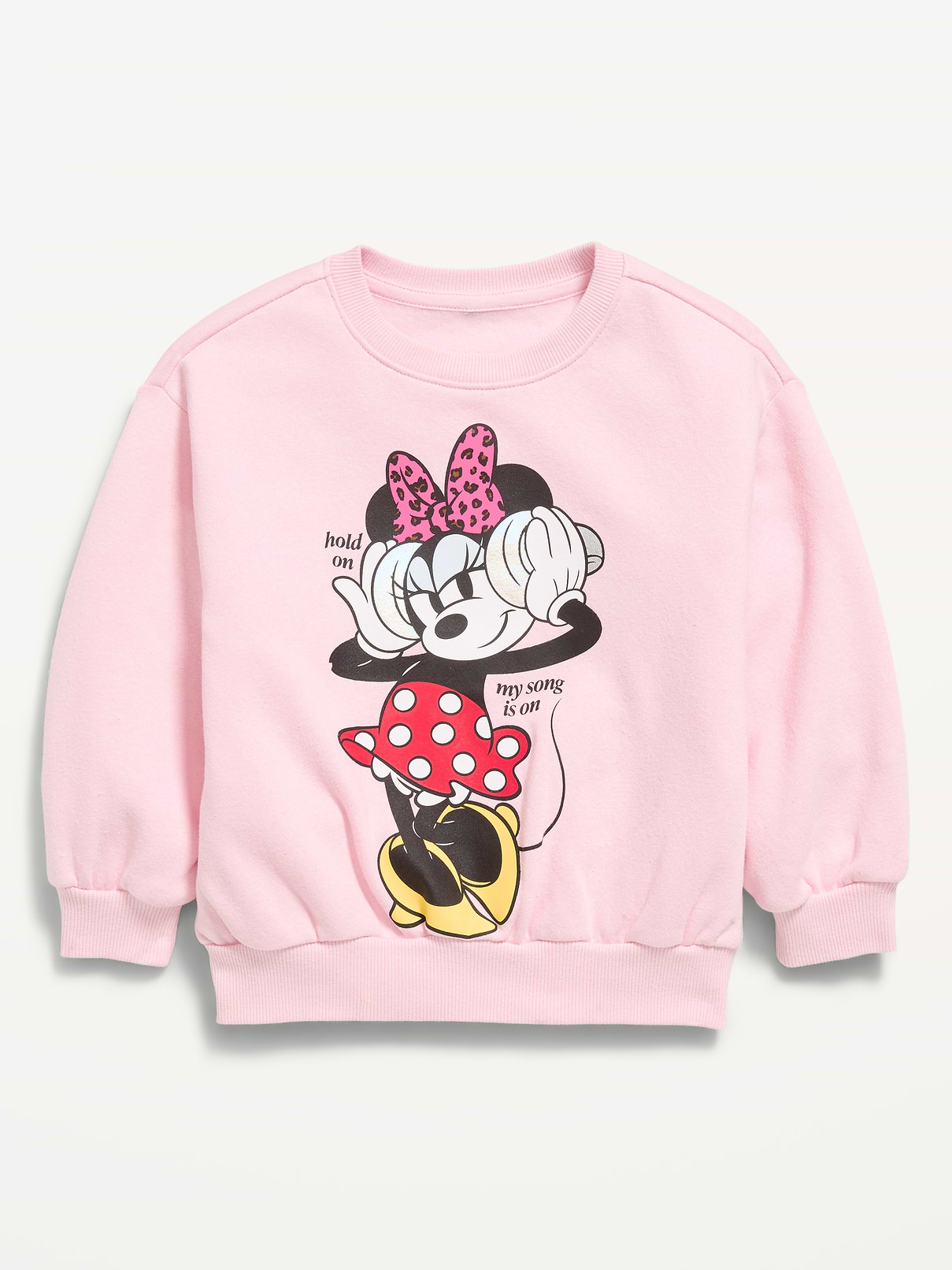 Image 1 of 1, crew neck, long sleeves, drop shoulders, licensed graphic, ©Disney, Product #910329