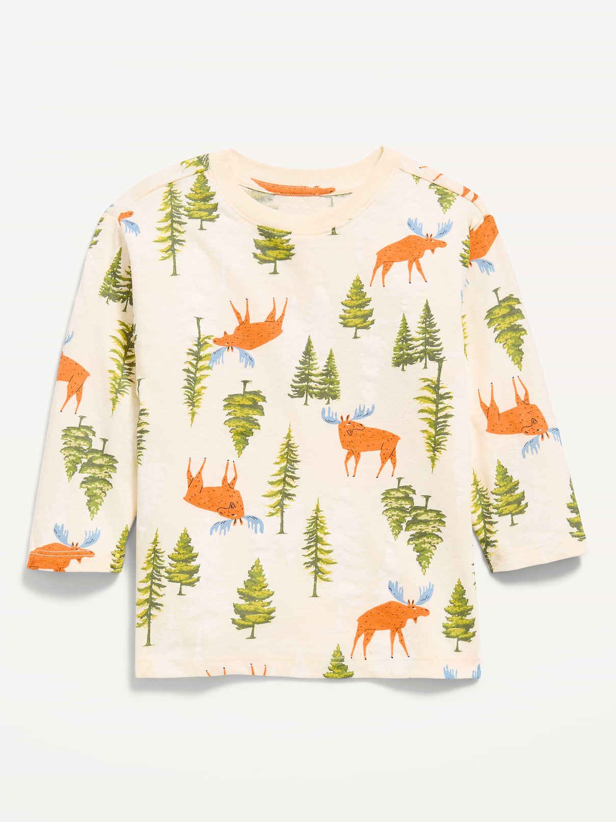 Image 1 of 1, crew neck, long sleeves, all-over print, Product #910929