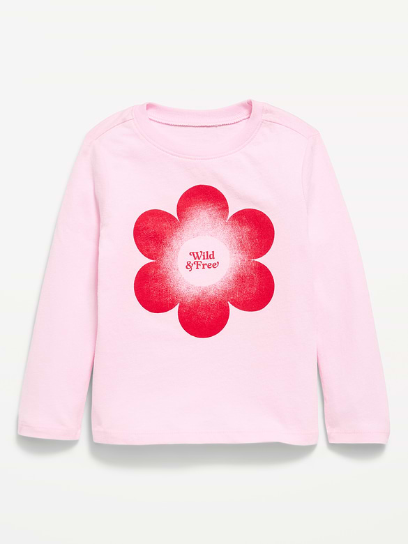 Long-Sleeve Graphic T-Shirt for Toddler Girls