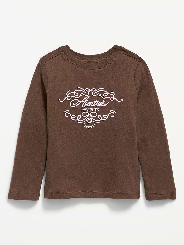 Long-Sleeve Graphic T-Shirt for Toddler Girls