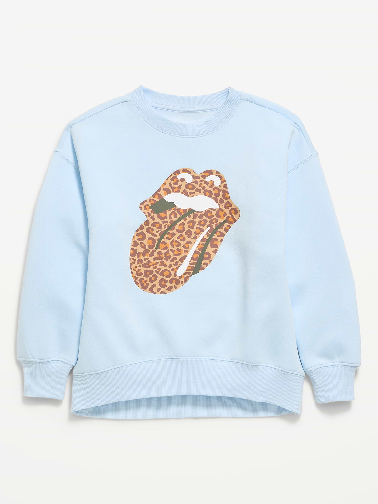 Image number 1 showing, The Rolling Stones™ Oversized Graphic Tunic Sweatshirt for Girls