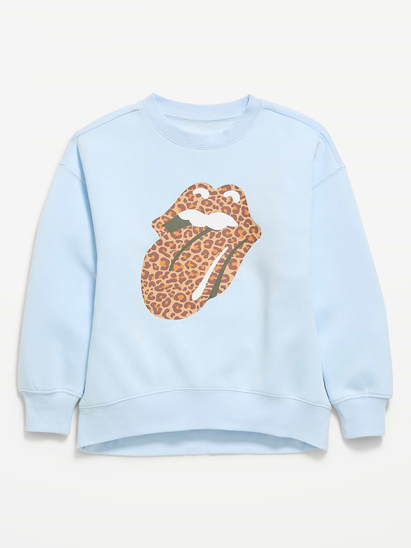 The Rolling Stones™ Oversized Graphic Tunic Sweatshirt for Girls