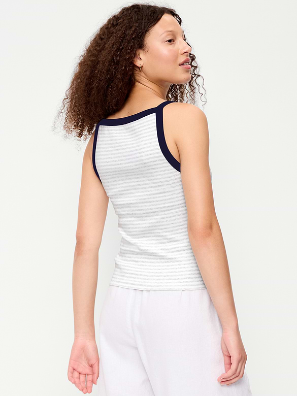 Camisole ajustée à encolure tablier