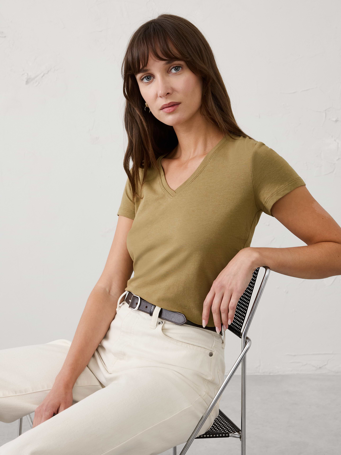 Image number 1 showing, Timeless V-Neck T-Shirt