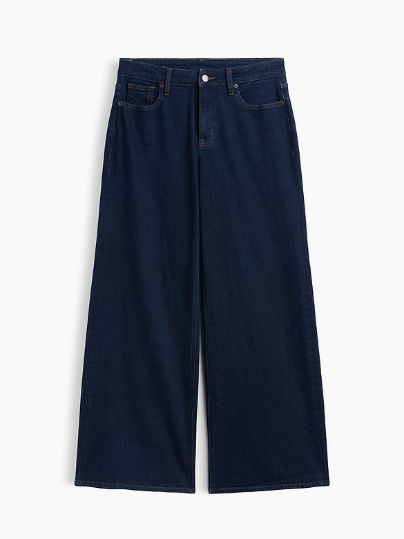 Curvy Mid Rise Wide-Leg Jeans