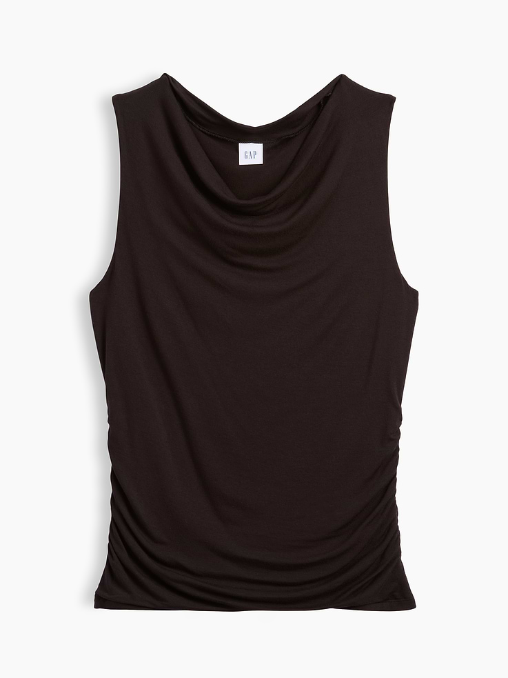 Image number 5 showing, Sleeveless Cowl-Neck Top
