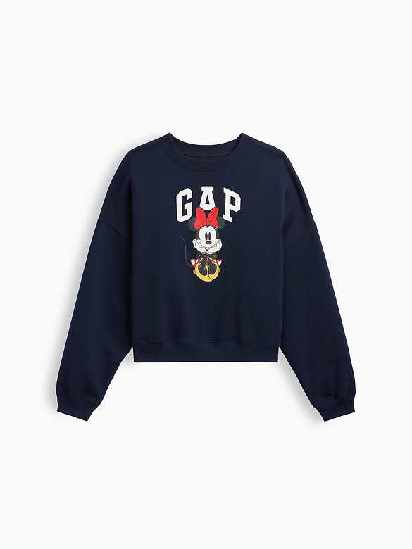 Gap × Disney Minnie Mouse Relaxed Wedge Logo Sweatshirt
