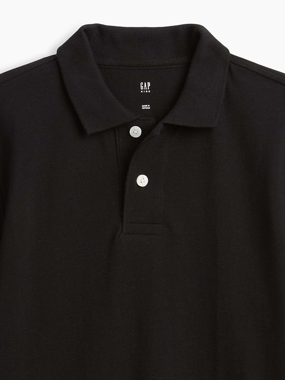 Kids Uniform Pique Polo Shirt