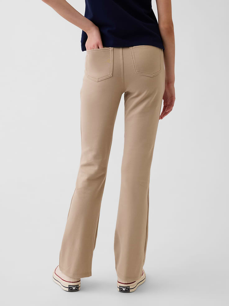 Image number 4 showing, Kids Uniform Ponte Flare Pants