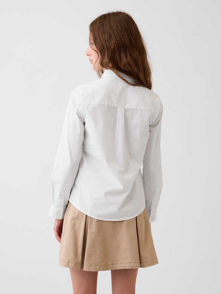 Image number 3 showing, Kids Uniform Poplin Shirt