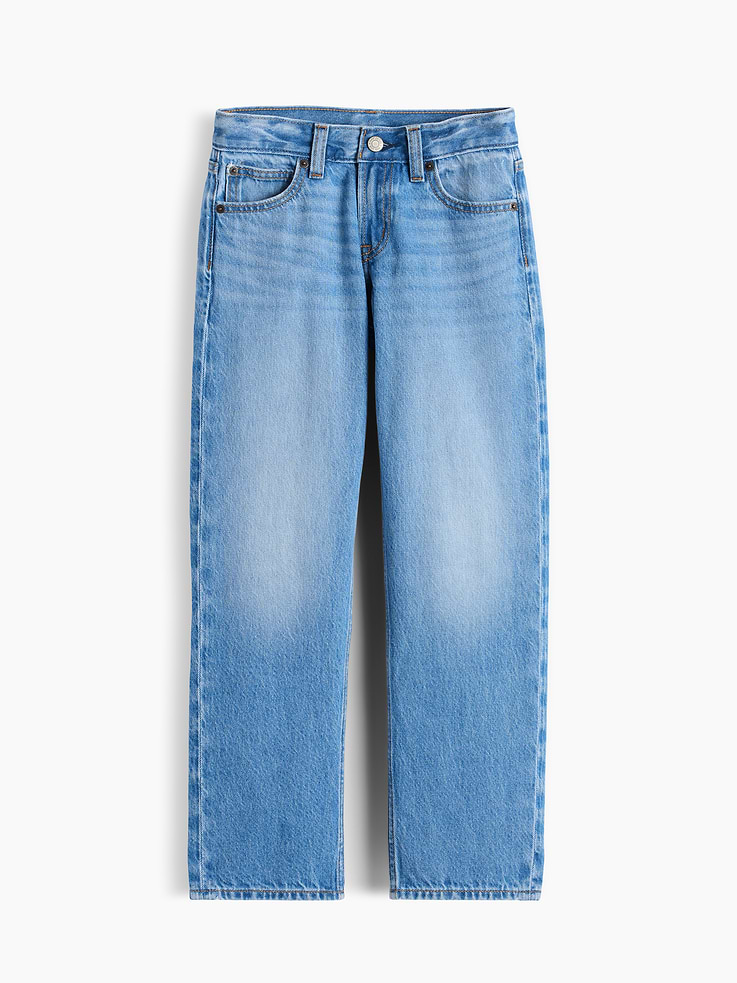 Image number 2 showing, Kids Mid Rise Straight Taper Jeans