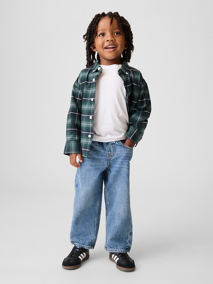 Image number 1 showing, Baby & Toddler Pull-On Baggy Jeans
