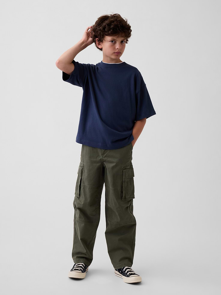 Image 4 de 5, T-shirt surdimensionné en tissu épais pour Enfant