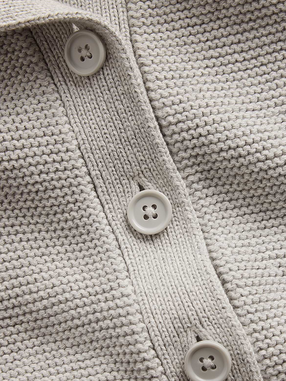 Kids 100% Cotton Oversized Boxy Cardigan Sweater
