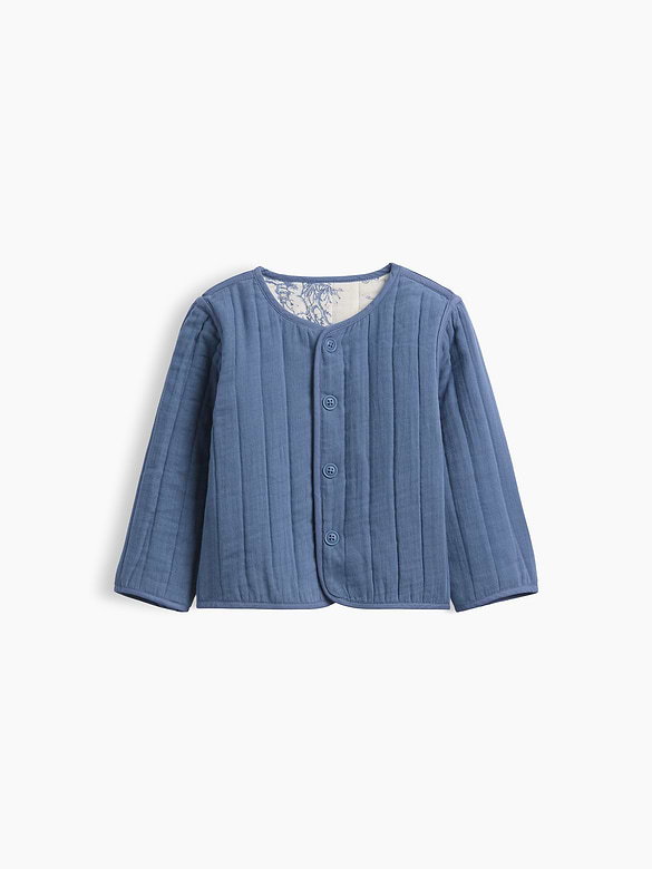 Baby Quilted Gauze Reversible Jacket