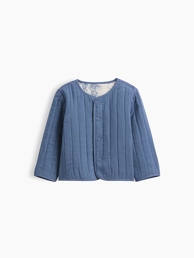 Image number 3 showing, Baby Quilted Gauze Reversible Jacket