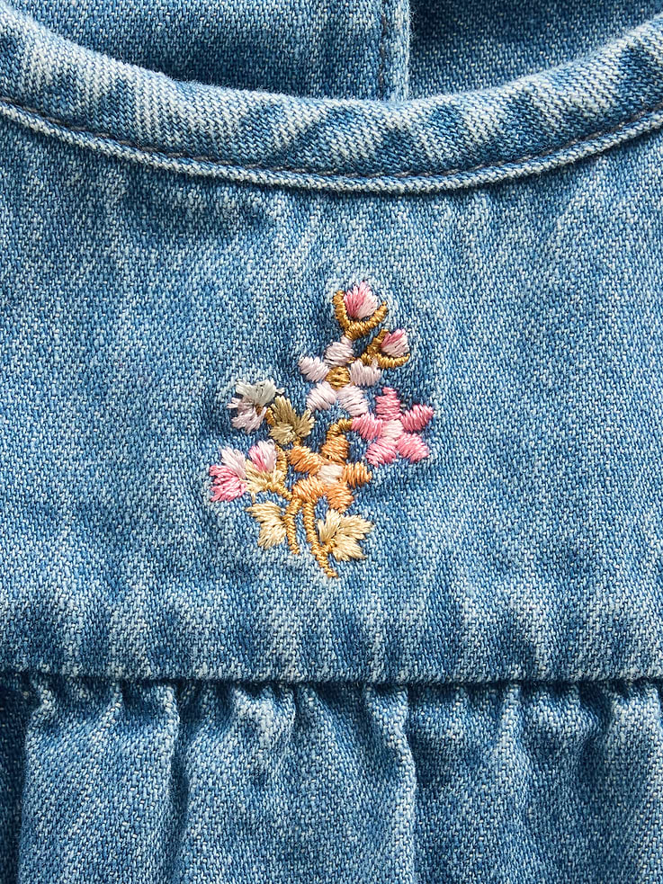 Image number 3 showing, Baby Denim Outfit Set