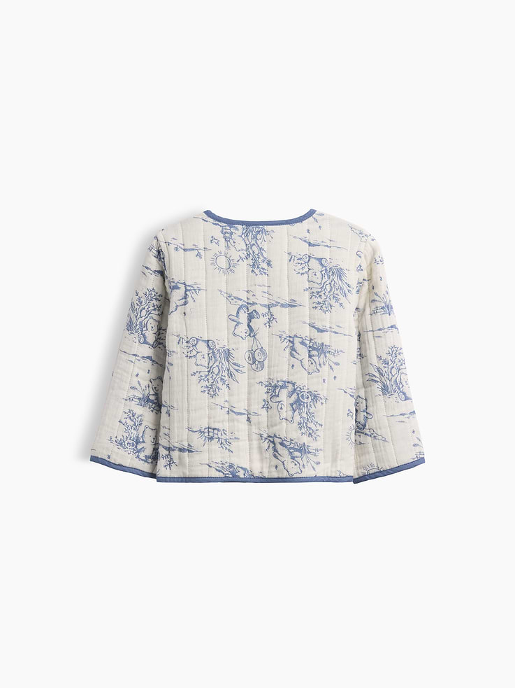 Image number 2 showing, Baby Quilted Gauze Reversible Jacket