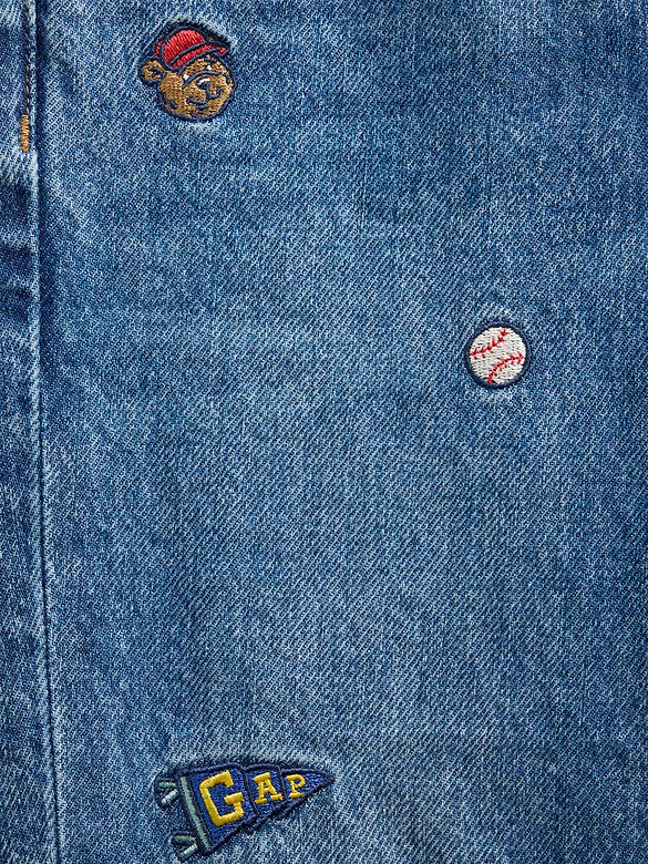 Baby & Toddler Embroidered Pull-On Baggy Jeans