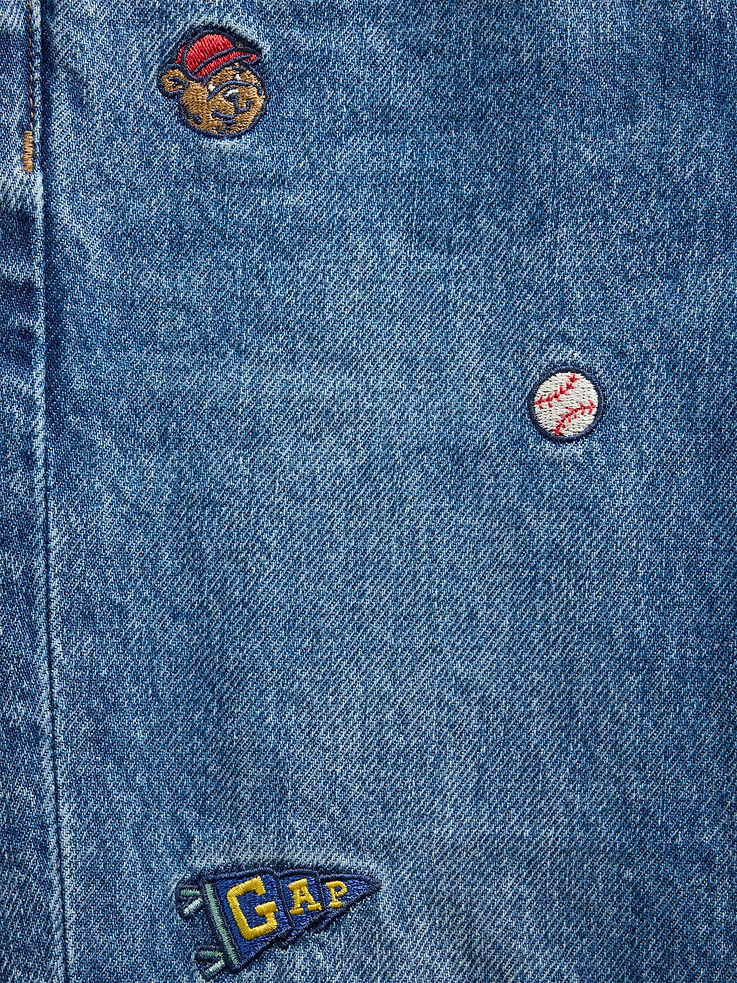 Image number 4 showing, Baby & Toddler Embroidered Pull-On Baggy Jeans