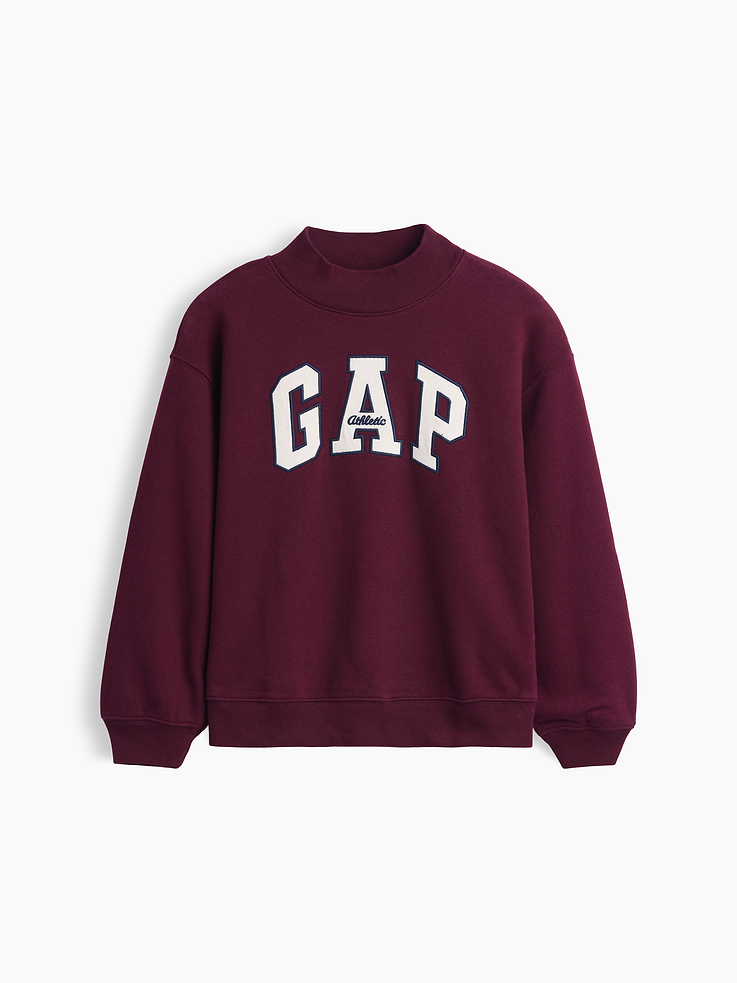 Image number 5 showing, Kids VintageSoft Oversized Mockneck Logo Sweatshirt
