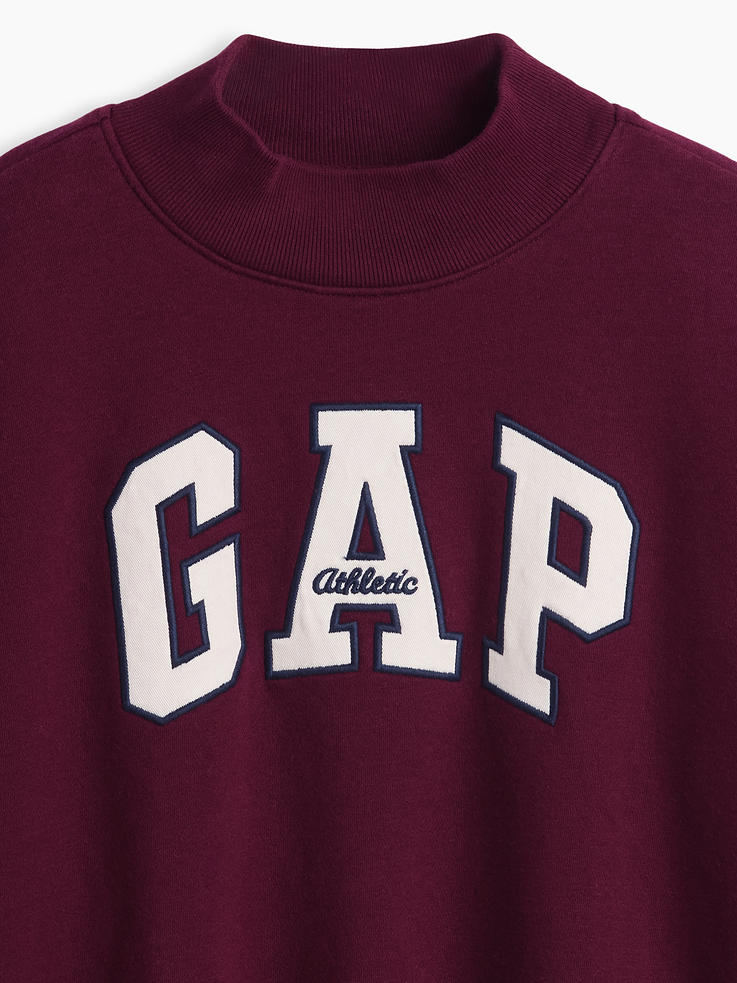 Image number 4 showing, Kids VintageSoft Oversized Mockneck Logo Sweatshirt