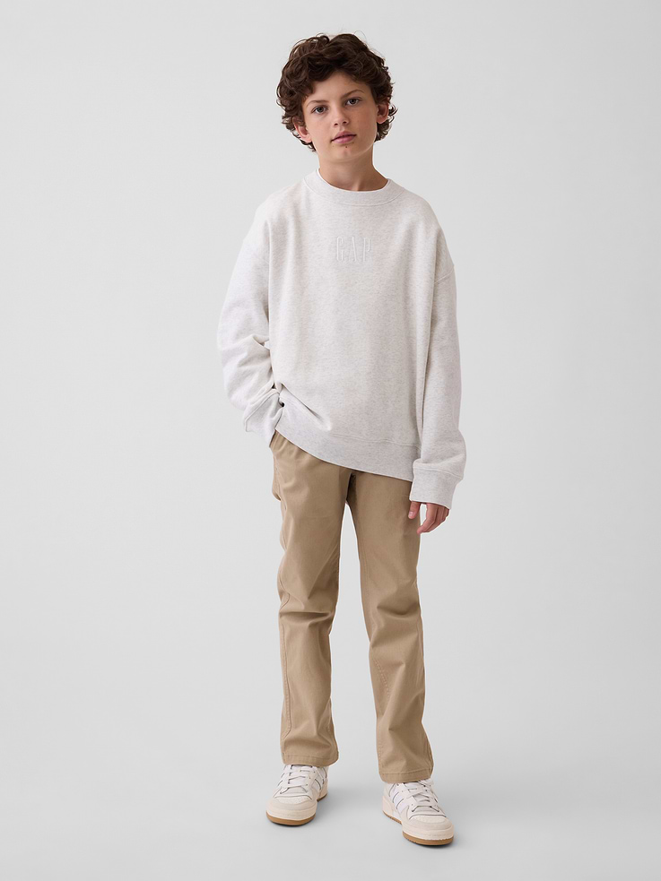 L'image numéro 6 présente Pantalon kaki d’uniforme étroit et extensible pour Enfant