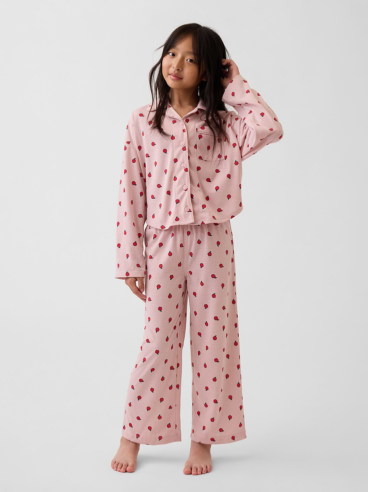 Image number 1 showing, Kids Recycled Print PJ Set
