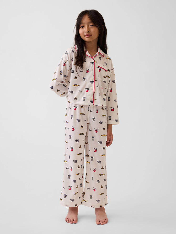 Image number 1 showing, Kids Recycled Print PJ Set