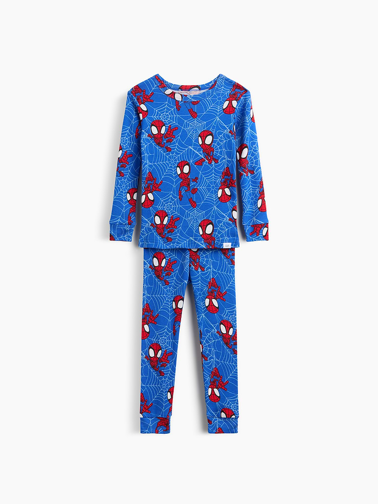 Image number 1 showing, Baby & Toddler Marvel Organic Brushed Cotton PJ Set