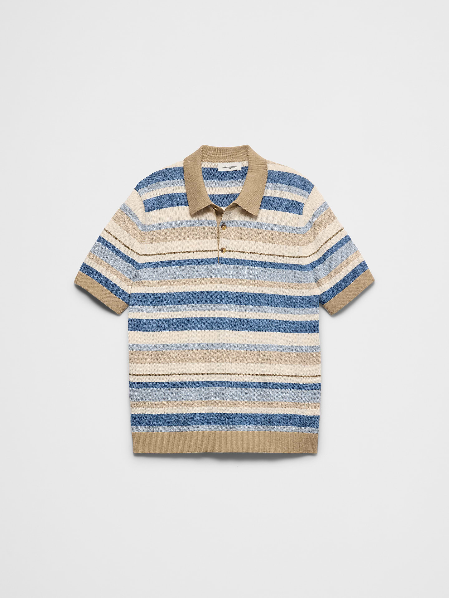 Image number 4 showing, Textured Striped Sweater Polo