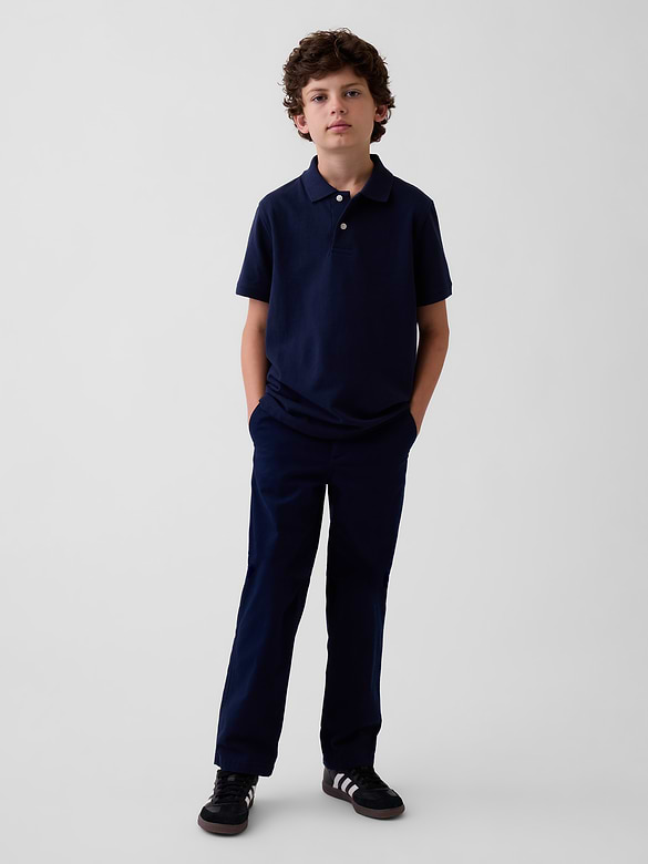 Kids Uniform Stretch Loose Khakis