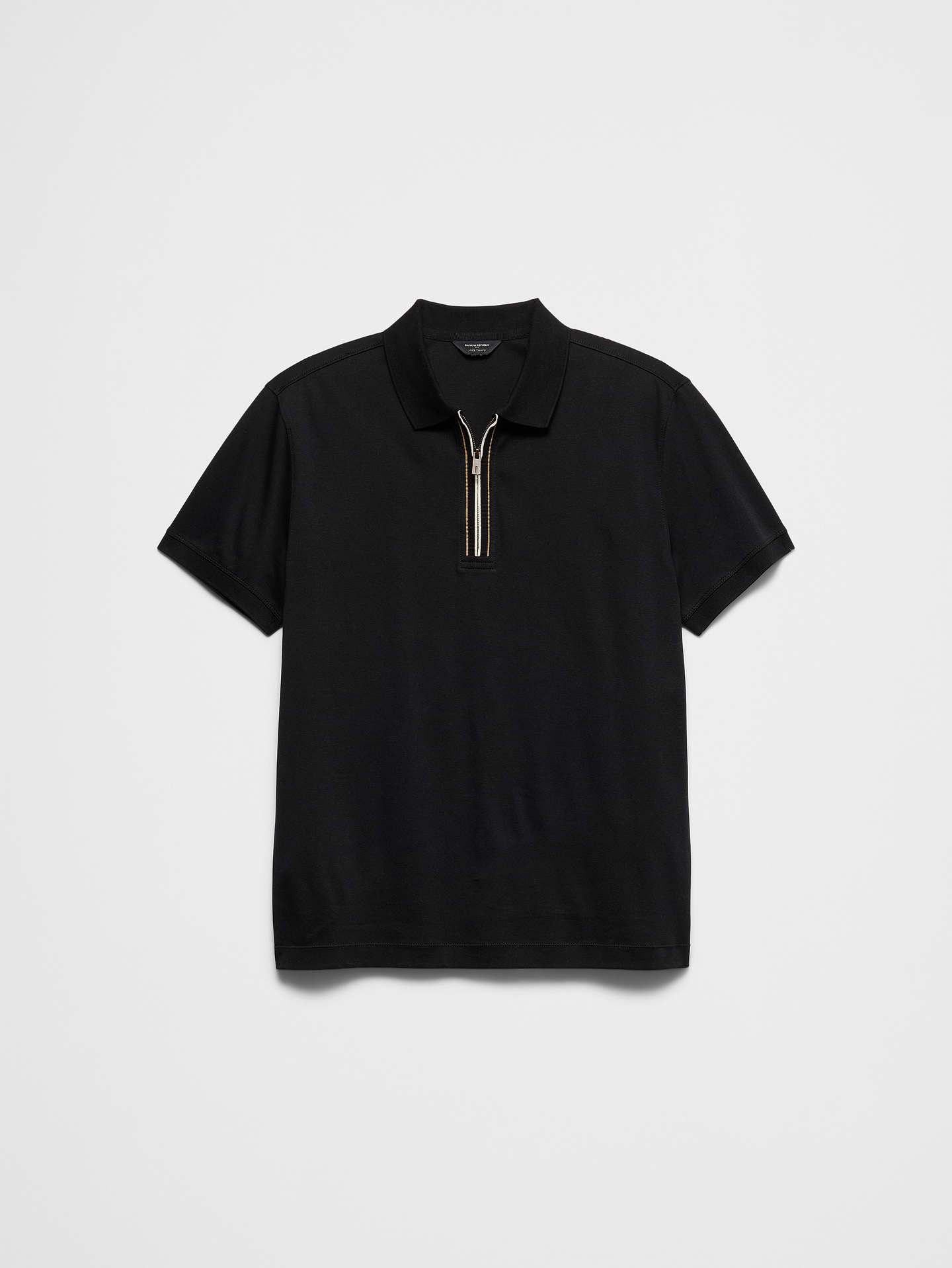 Image number 4 showing, Standard-Fit Luxe Touch Zip Polo