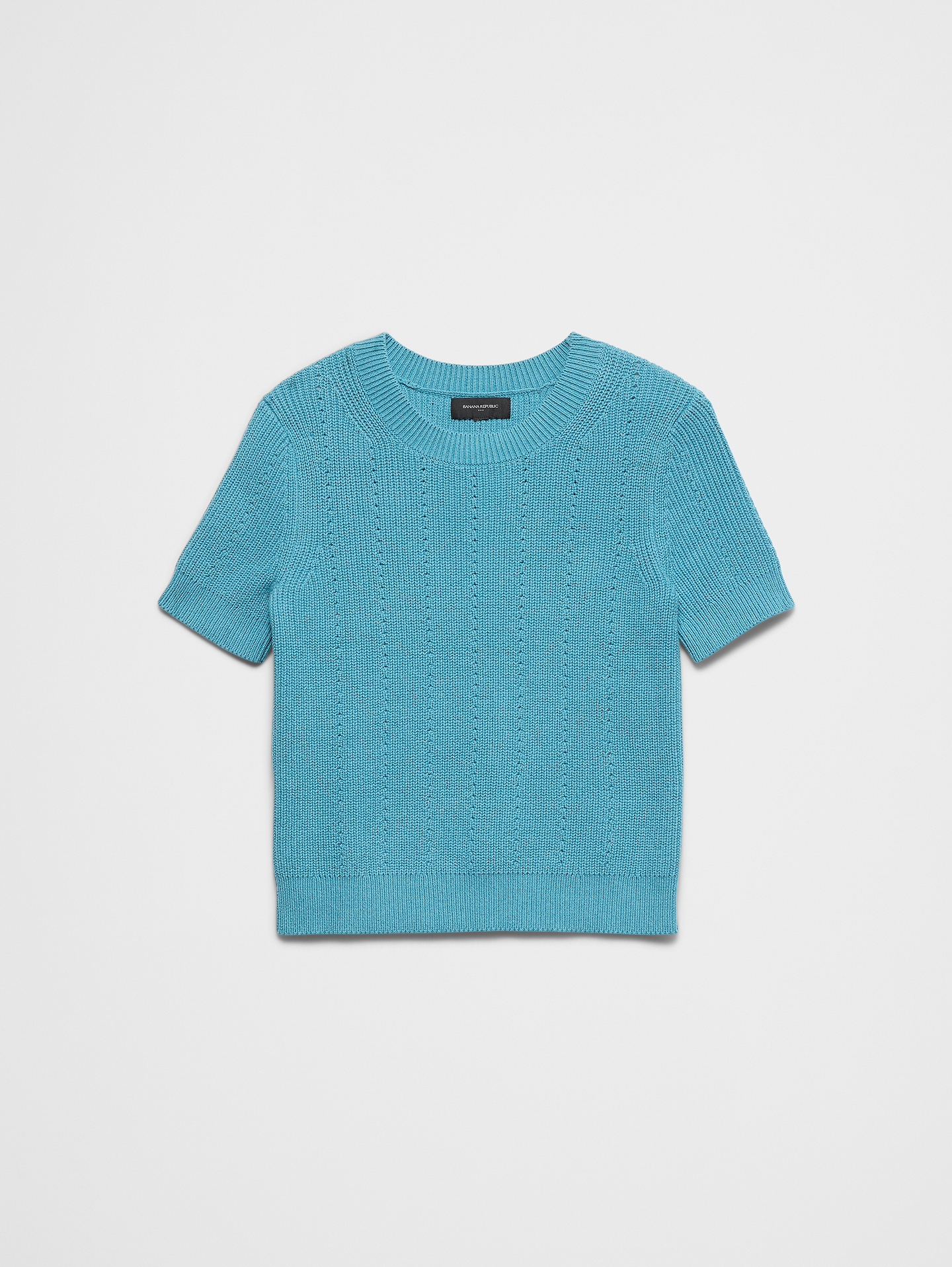Image number 7 showing, Cotton Striped Ribbed Textured Sweater