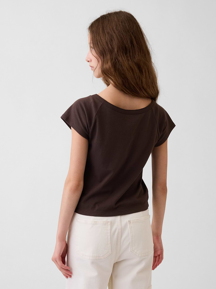 Image number 3 showing, Kids Raglan Henley T-Shirt