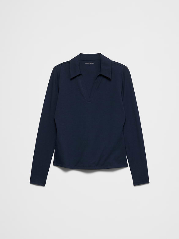 Soft Stretch Polo Top