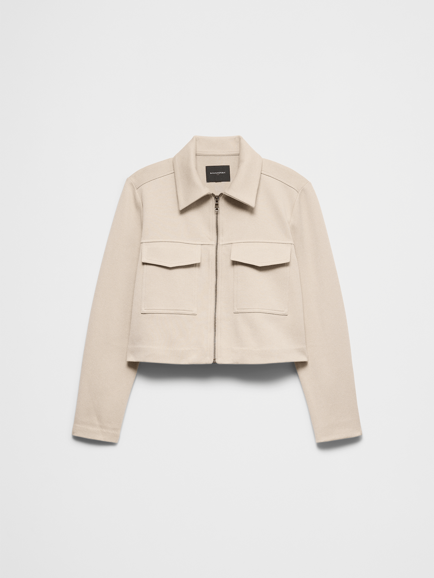 Image number 4 showing, Knit Twill Cropped Jacket