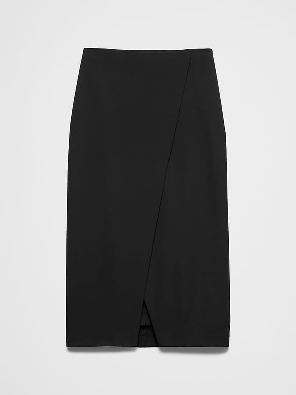 Split-Front Midi Skirt