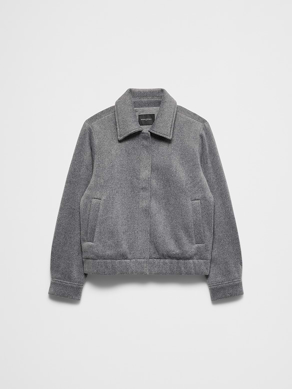 Knit Melton Short Jacket