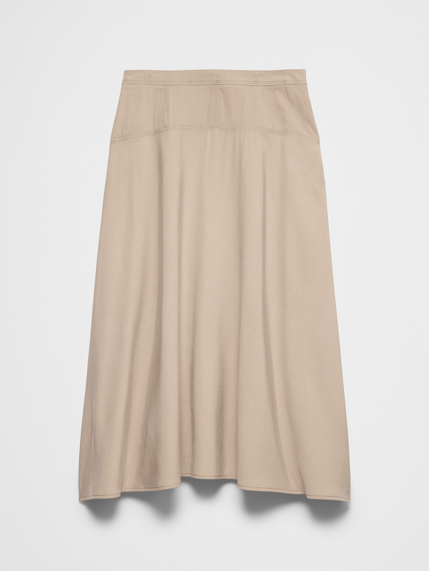 Image number 4 showing, Curved Seamed-Waist Midi Skirt