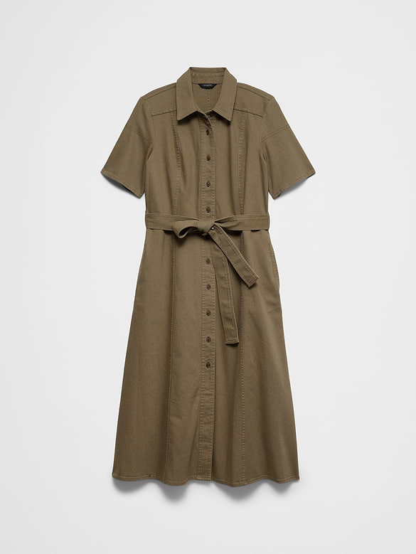 Denim Midi Shirtdress