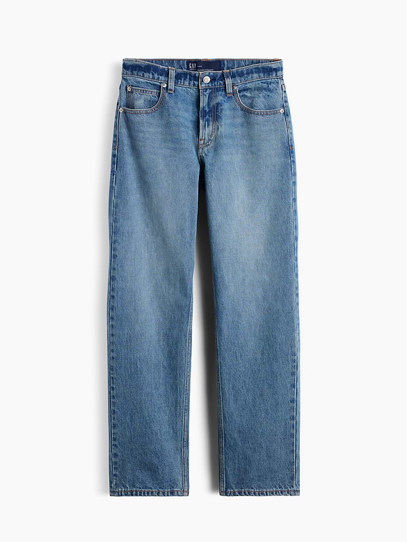 Mid Rise Straight Taper Jeans