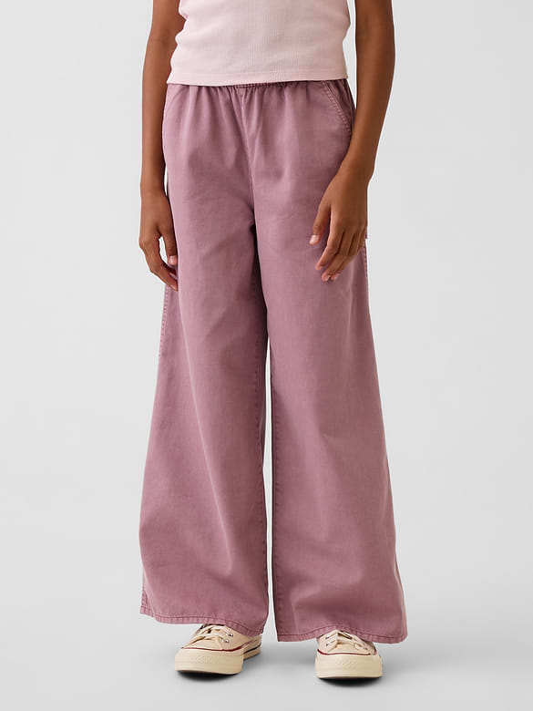 Kids Easy Wide-Leg Utility Pants