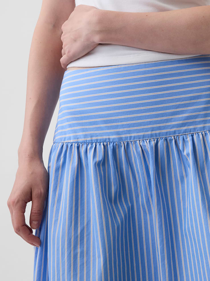 Image number 5 showing, Poplin Drop-Waist Skirt