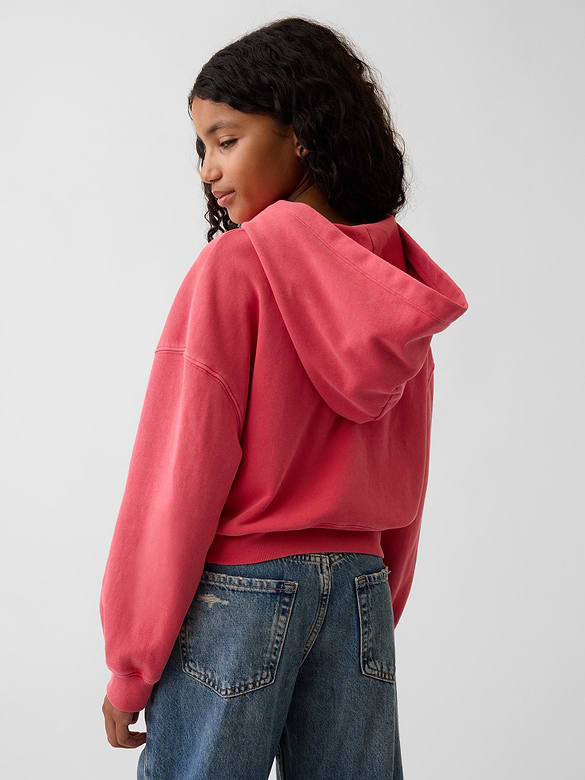 Kids VintageSoft Terry Wedge Zip Hoodie