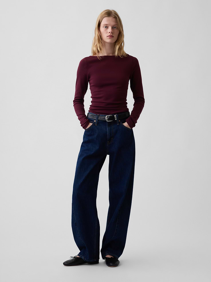 Image number 2 showing, Modern Boatneck T-Shirt