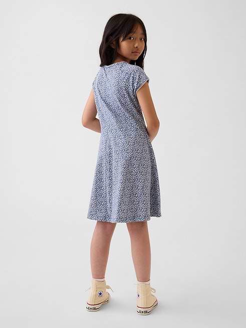 gap jersey dresses Girls' Dress by Blue Floral Size XL (12) angel brinks collection