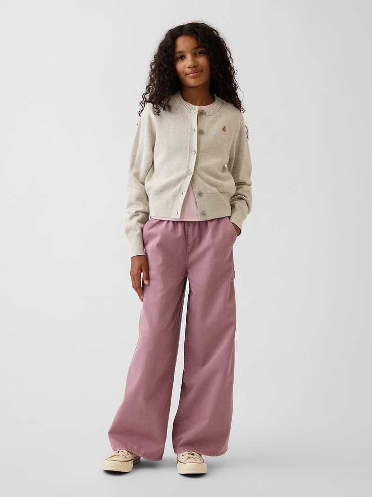 L'image numéro 1 présente Pantalon utilitaire confort à jambe large pour Enfant